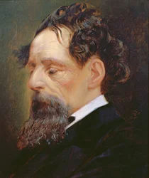 Portrait de Charles Dickens (1812-70) 1871